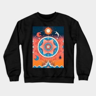 Explore the Cultural Depth: Australian Aboriginal Art and Unique Visual Traditions Crewneck Sweatshirt